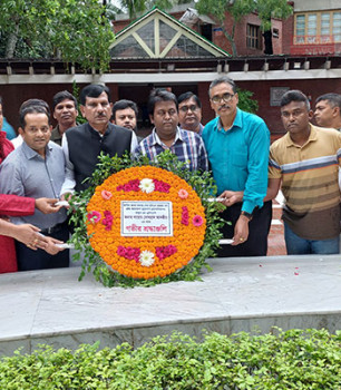 BAJUS pays tribute to Bangabandhu on behalf of its President Sayem Sobhan Anvir